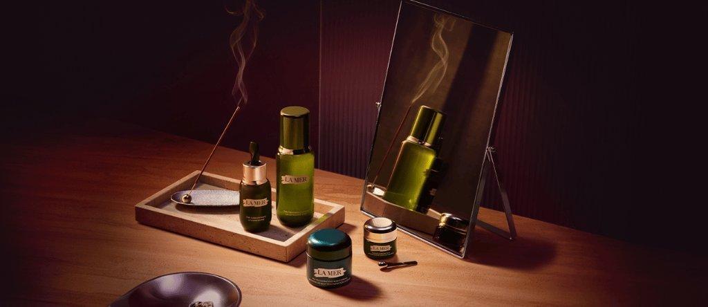 This is banner showing La Mer products